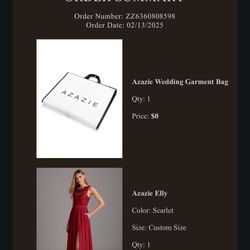 Red Dress (Azazie Elly)