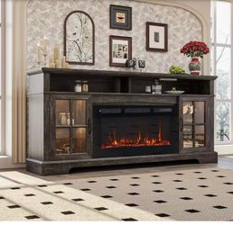 Electric Fireplace TV Stand Console
