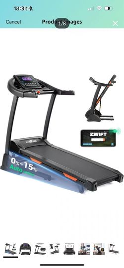 Brand new in box THERUN Incline Treadmill for Running and Walking, 300 lbs Weight Capacity Folding Treadmill with 0-15% Auto Incline, Wide Belt, 3.5HP