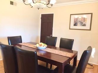 Ethan Allen Extendable Solid Wood Dining Table (Chairs Not Included)