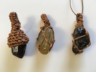 Hand made Natural stone pendant