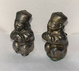 Vintage figurines pair - Mandarin-Asian-Monk