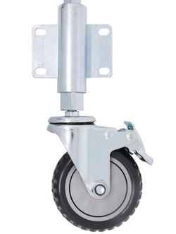 BENLIUDH Spring Loaded Heavy Duty Gate Support Wheel For Wooden & Metal Gates, 170 Lbs Load Capacity (4 Inch, Without Brake)