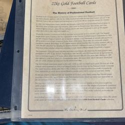 Tons of 22K football cards in perfect condition make me an offer