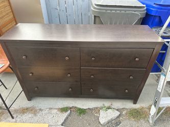 Dark wood dresser