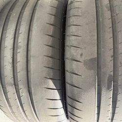 Pair Of Michelin Cup 2 Tires 245/35R20