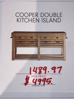 Double kitchen Island