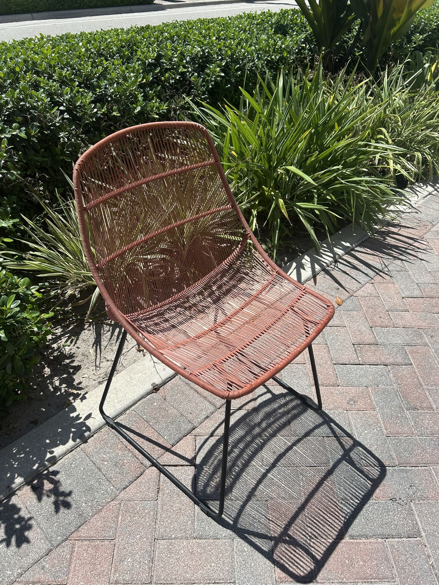 Coral Colored Durable Outdoor/indoor Chairs.