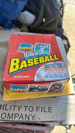 Topps 40 years of baseball Major League Baseball the real one picture cards box packs