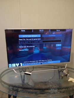 65 inch flat screen with rouk smart box