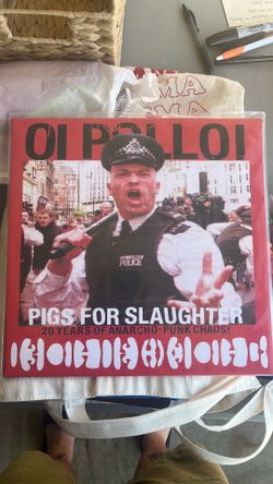 Oi Polloi - Pigs For Slaughter Punk Vinyl Record LP