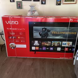 Brand New Vizio 75” 4K QLED Smart TV