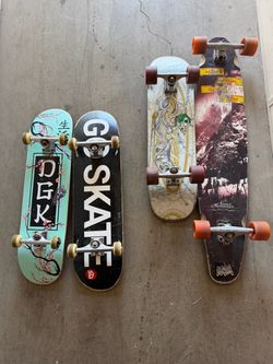 2 Skate and 2 Cruiser Boards