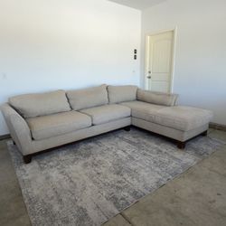 Can drop off beige sectional