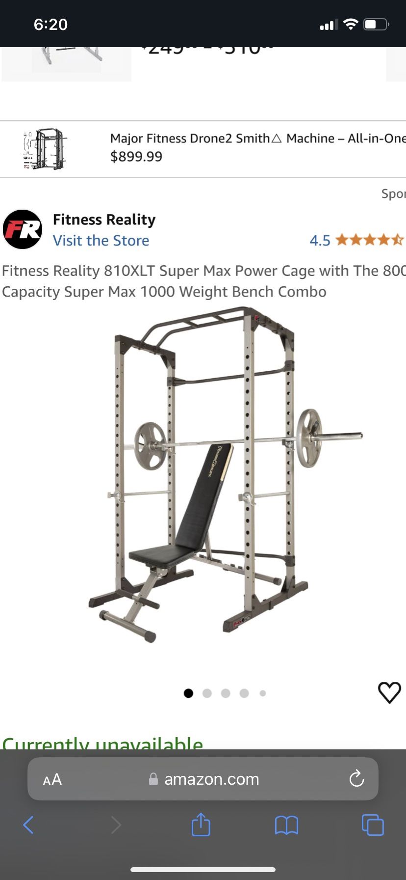 2810 Fitness reality Super Max Power Cage