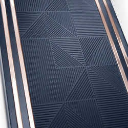 WALLSMARK Midnight Copper Geometric PS Wall Panel