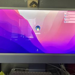 Purple 24-inch iMac 2021
