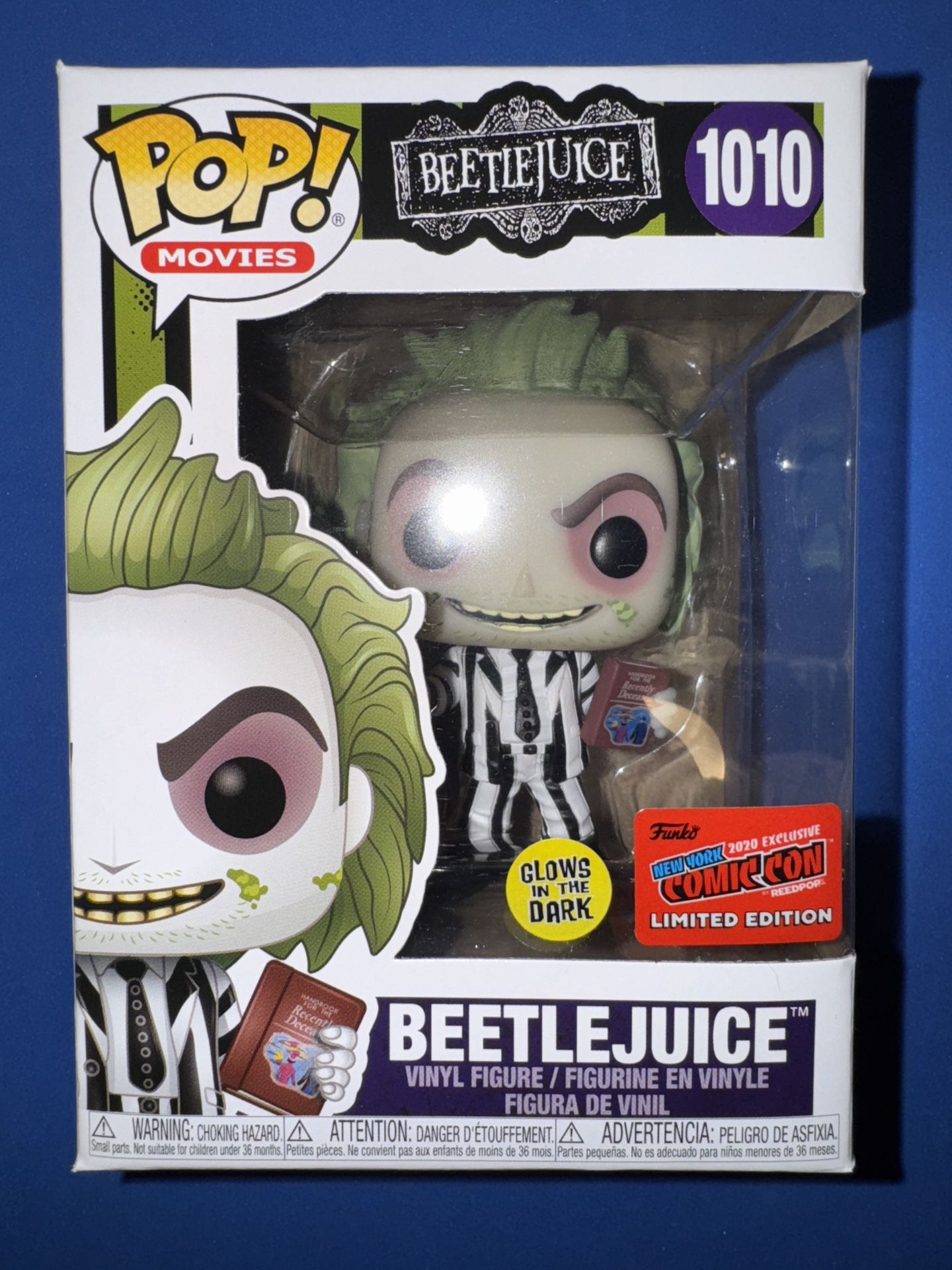 Funko POP! Movies Beetlejuice GITD New York Comic con Exclusive