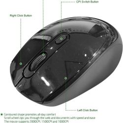 New Wireless Portable Mobile Mouse Optical Mice with USB Receiver, 3 Adjustable DPI Levels, Buttons for Notebook, PC, Laptop, Computer