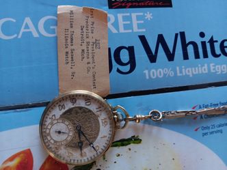 1927 pocket watch gold filled