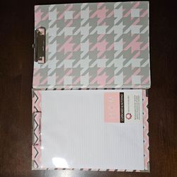 Breast Cancer Awareness Clipboard and Padfolio