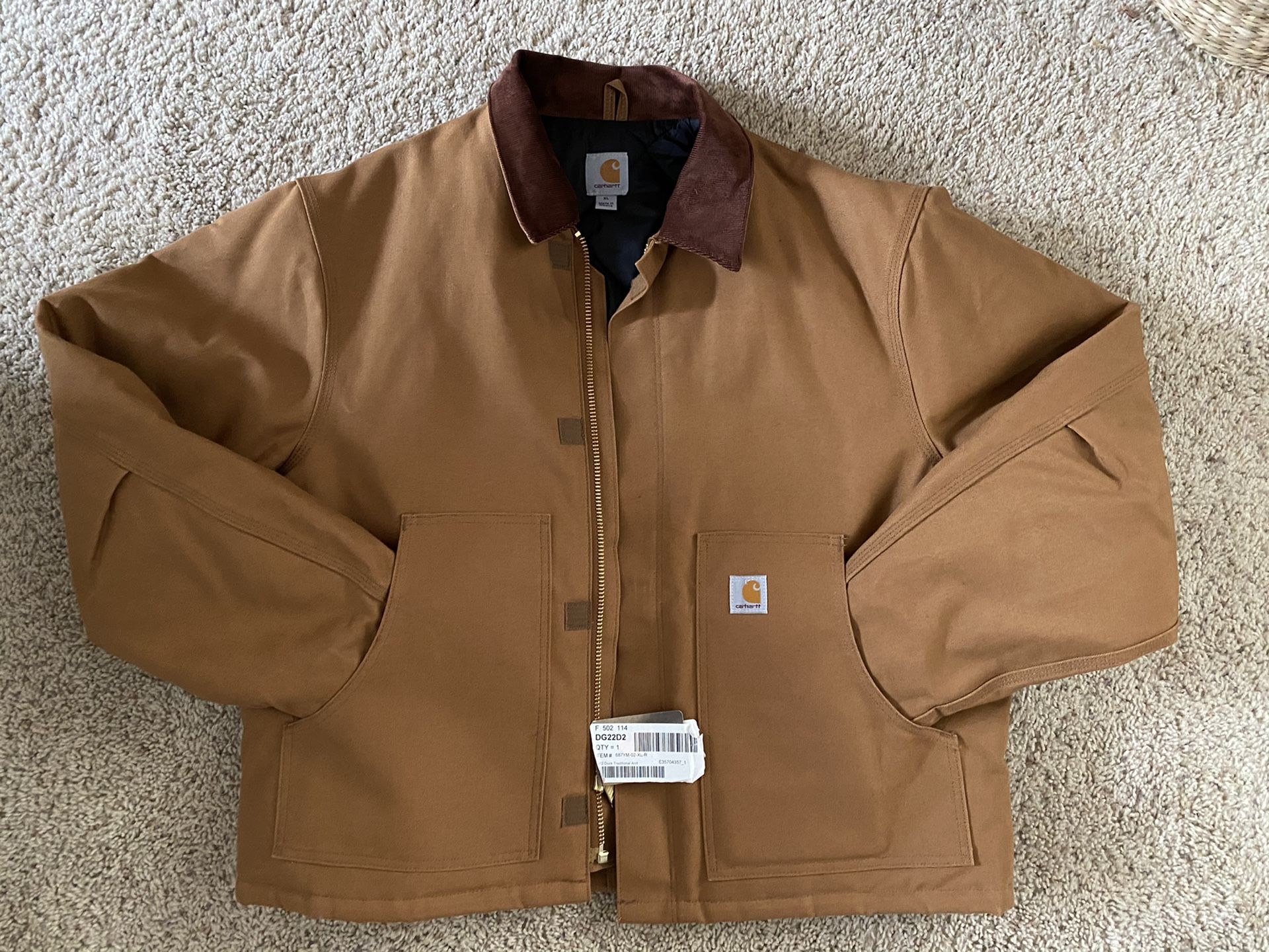 Carhartt Men's DUCK TRADITIONAL ARCTIC QUILT-LINED COAT