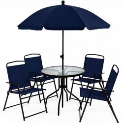 Outdoor Patio Umbrella With Chairs