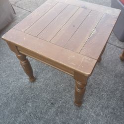 Wood End Table