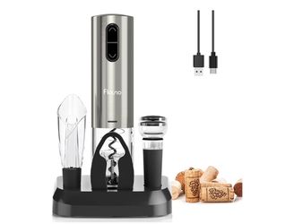 Flaunt electric wine bottle opener gift set