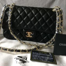 CHANEL DOUBE FLAP CAVIAR 