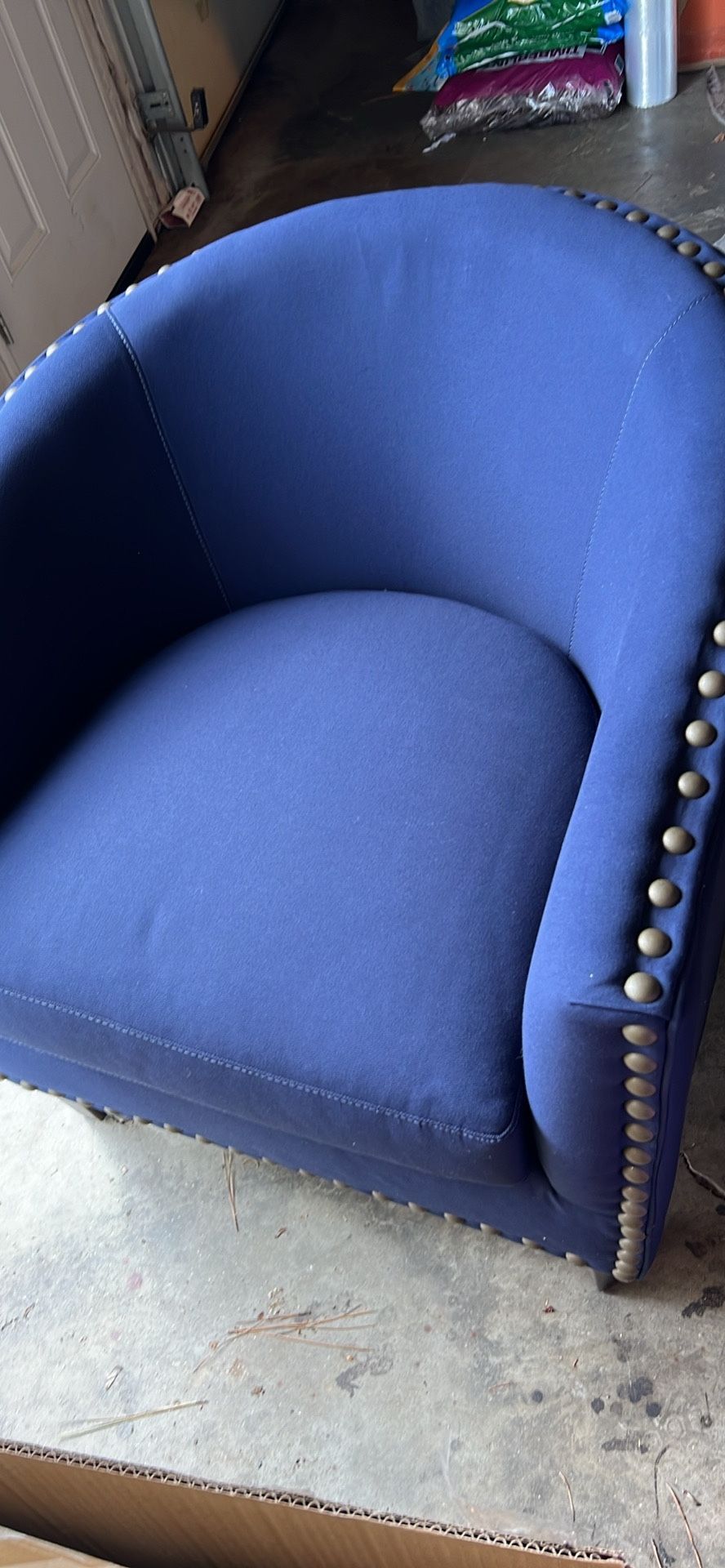 Pottery Barn Baldwin Upholstery Swivel Armchair