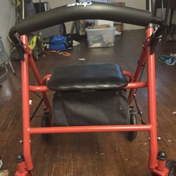 Four Wheel Rollator Walker. 