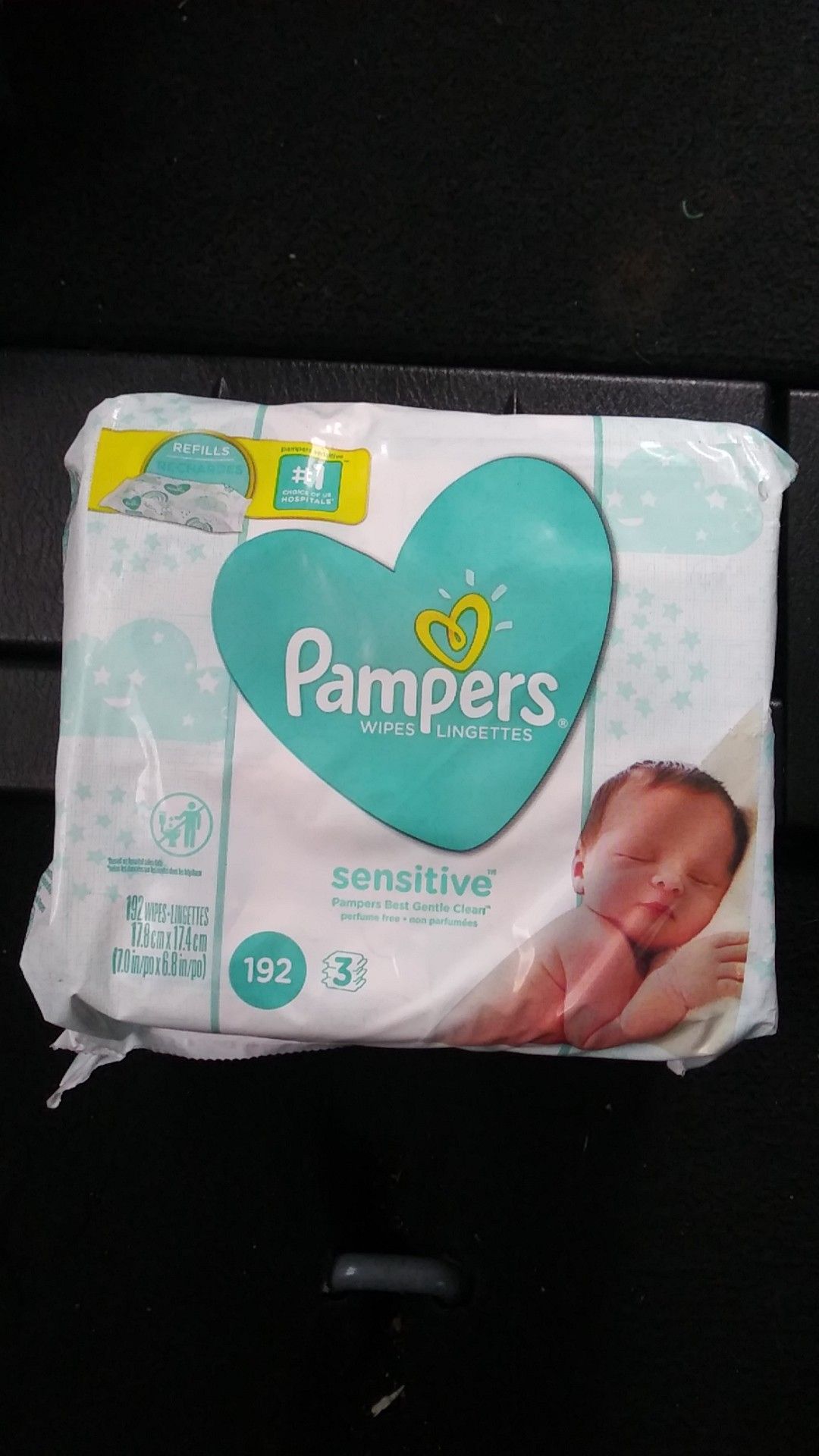 Baby wipes 1 bag 192 ct