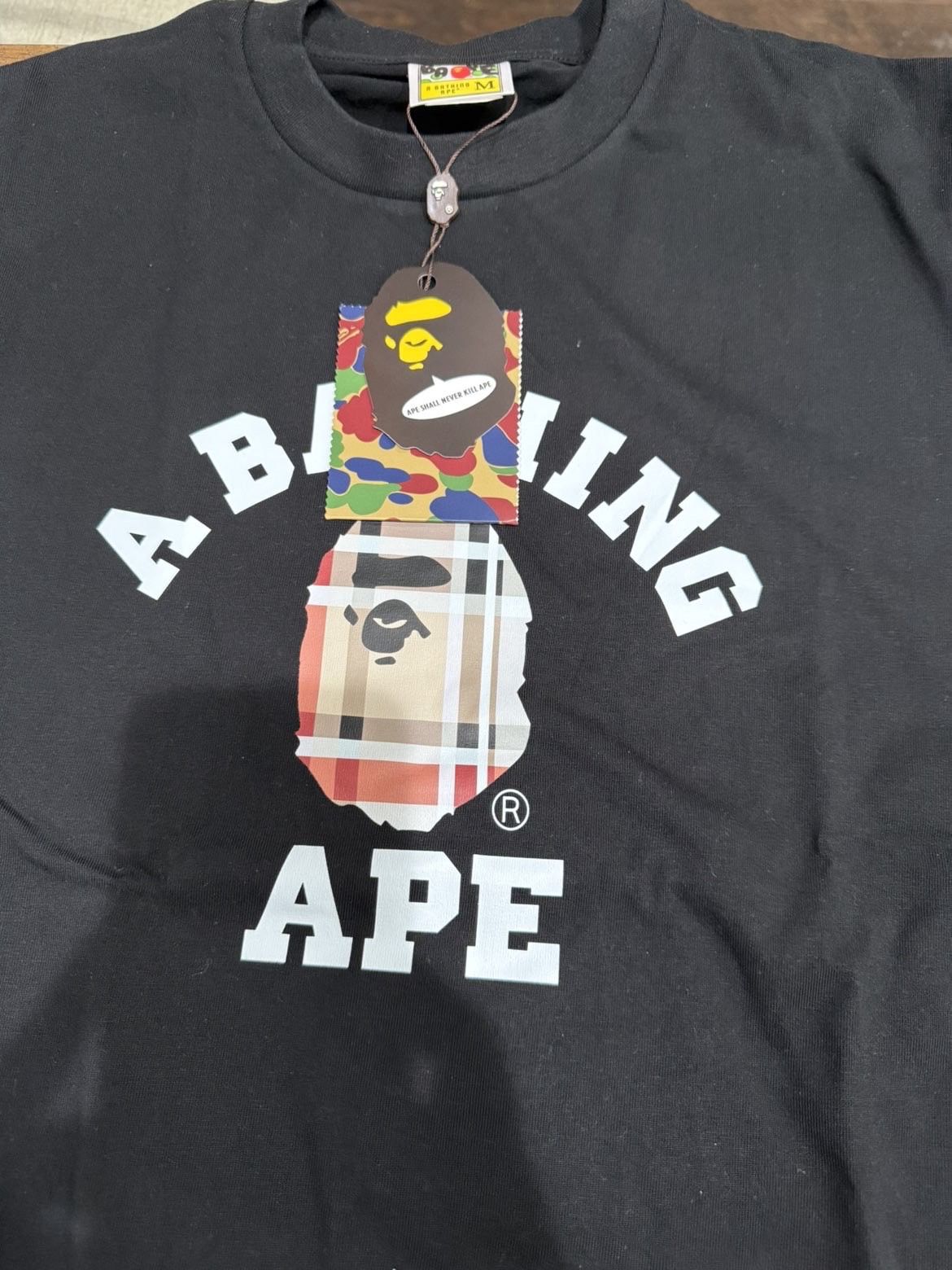 BAPE multi-coloured streetwear t-shirt