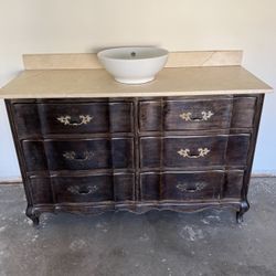 Vanity Bathroom Sink 53” X 18.5” X 32” Tall 