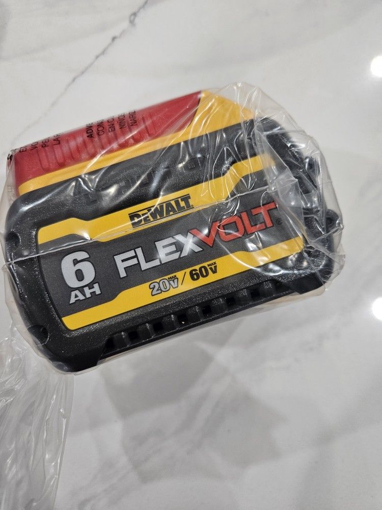 new dewalt flexvolt battery  6ah