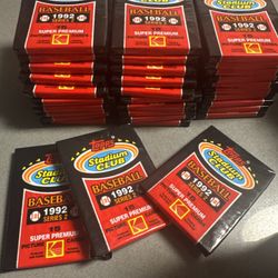 Sports cards unopened 1992