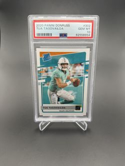 2020 Panini Donruss Tua Tagovailoa Rookie #302 PSA 10