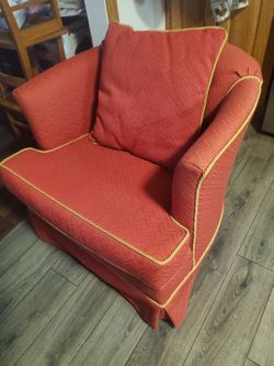 Small red sofa chair