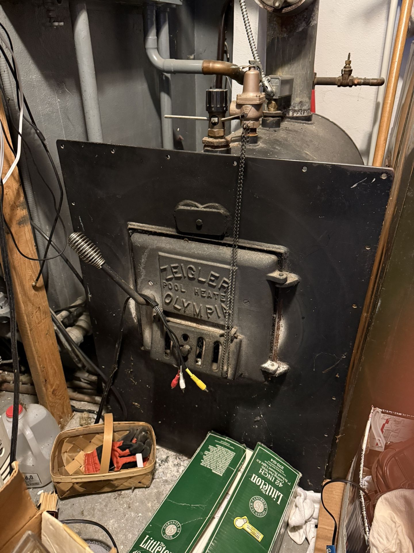 Zeigler Of Olympia Pool boiler Used For Radiant Heat In Home