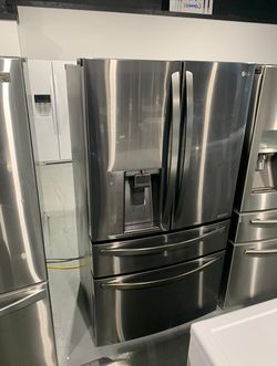 LG 4-Door Black Stainless Refrigerator
