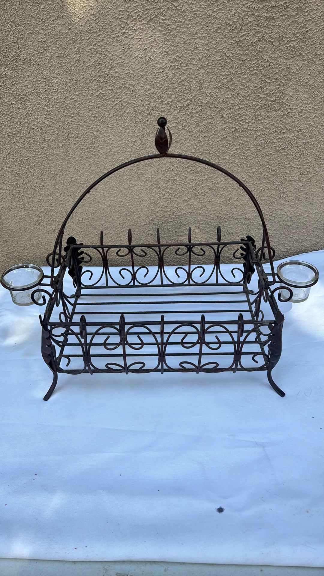 Decorative Candle Holder Metal Tray