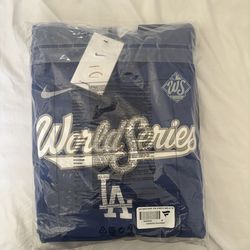 Los Angeles Dodgers Nike 2025 World Series Authentic Collection Therma Fleece Hoodie - Royal