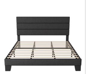 King mattress frame with headboard