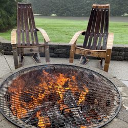 Androik Wine barrel Rocking Chairs 