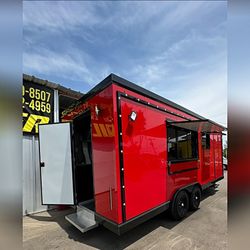 2025 Nurman 8x20 KCL Food Truck Trailer Red