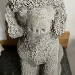 Concrete Poodle Statue 