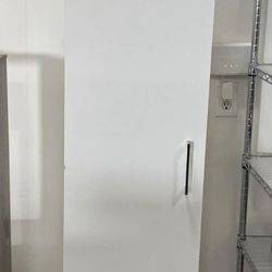 Sell As Is New Assembled Bathroom Tall Storage Cabinet 