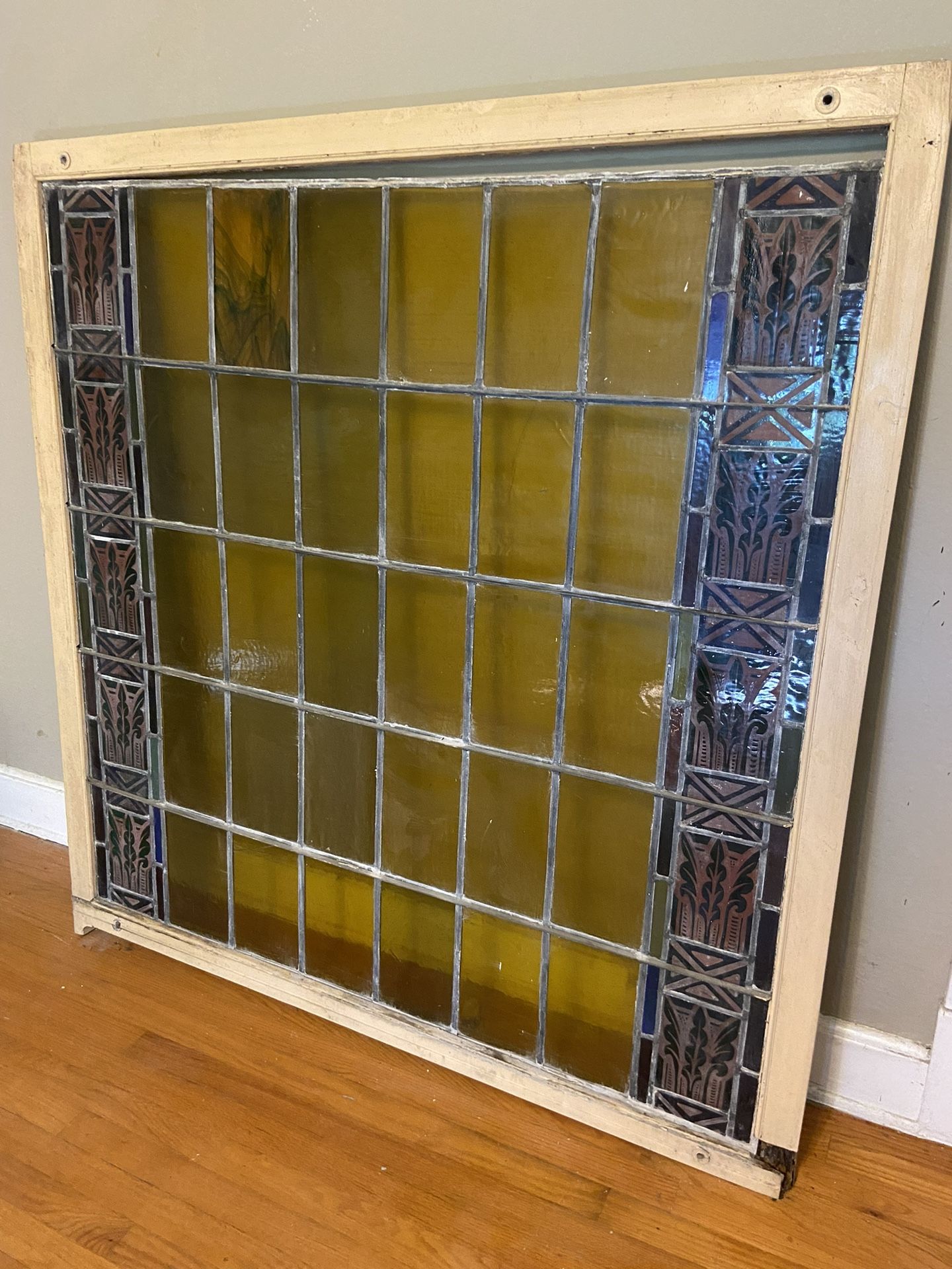 Antique Stain Glass Windows From A Local Church.