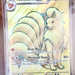 Pokémon TCG Ninetales EX 186/165 Full Art Ultra Rare Scarlet & Violet 151